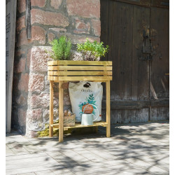 Mini carré potager surélevé KÜB - 60x30xH19,6/80 cm - Jardipolys