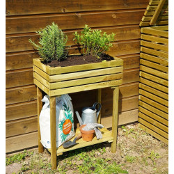 Mini carré potager surélevé KÜB - 60x30xH19,6/80 cm - Jardipolys