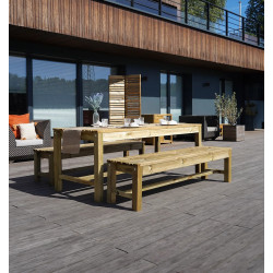 Banc de jardin OBLIK 184x42.5xH44,5cm - Jardipolys