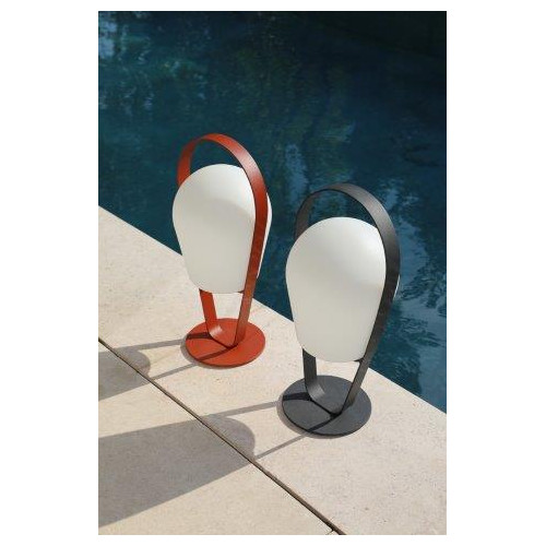 Lampe sur pied grand Bob - 32 x 29 x 72 cm - rouge - PROLOISIRS