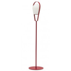 Lampe sur pied haut Bob - 24 x 24 x 148 cm - rouge - PROLOISIRS