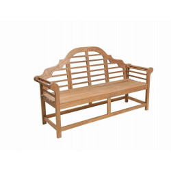 Banc Linz en teck FSC - 150 cm - teck de marque PROLOISIRS, référence: J8187900