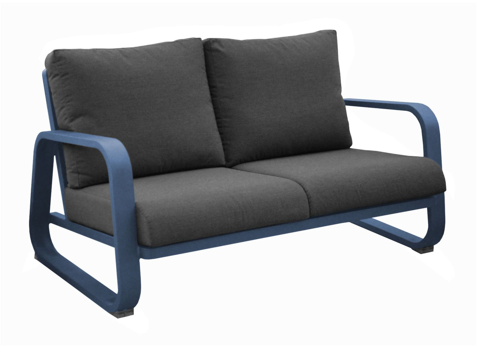 Canapé 2.5 places Antonino sofa en aluminiumcoussins