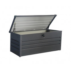 Coffre de cantine grand pour rangement en acier 550 L - anthracite de marque PROLOISIRS, référence: J8189900