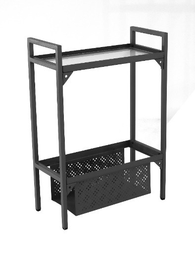 Etagère Balcon en acier à 1 niveau 102 x 24 x 75 cm