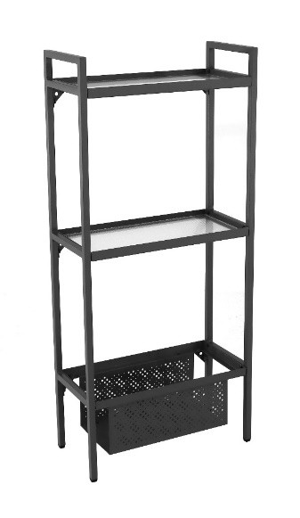 Etagère Balcon en acier à 2 niveaux 118 x 24 x 53 cm