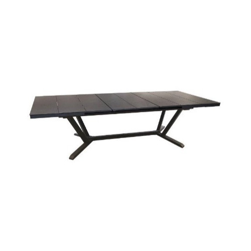 Table De Jardin Ronde Seven En Aluminium - Diamètre 150 Cm - Couleur Graphite - Extérieur