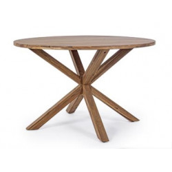 Table de jardin Le Cap en bois d’acacia FSC - diamètre 120 cm - acacia de marque PROLOISIRS, référence: J8209300