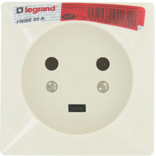 Legrand Prise Electrique Mâle 3 Pôles + Terre 20A - RC DIFFUSION