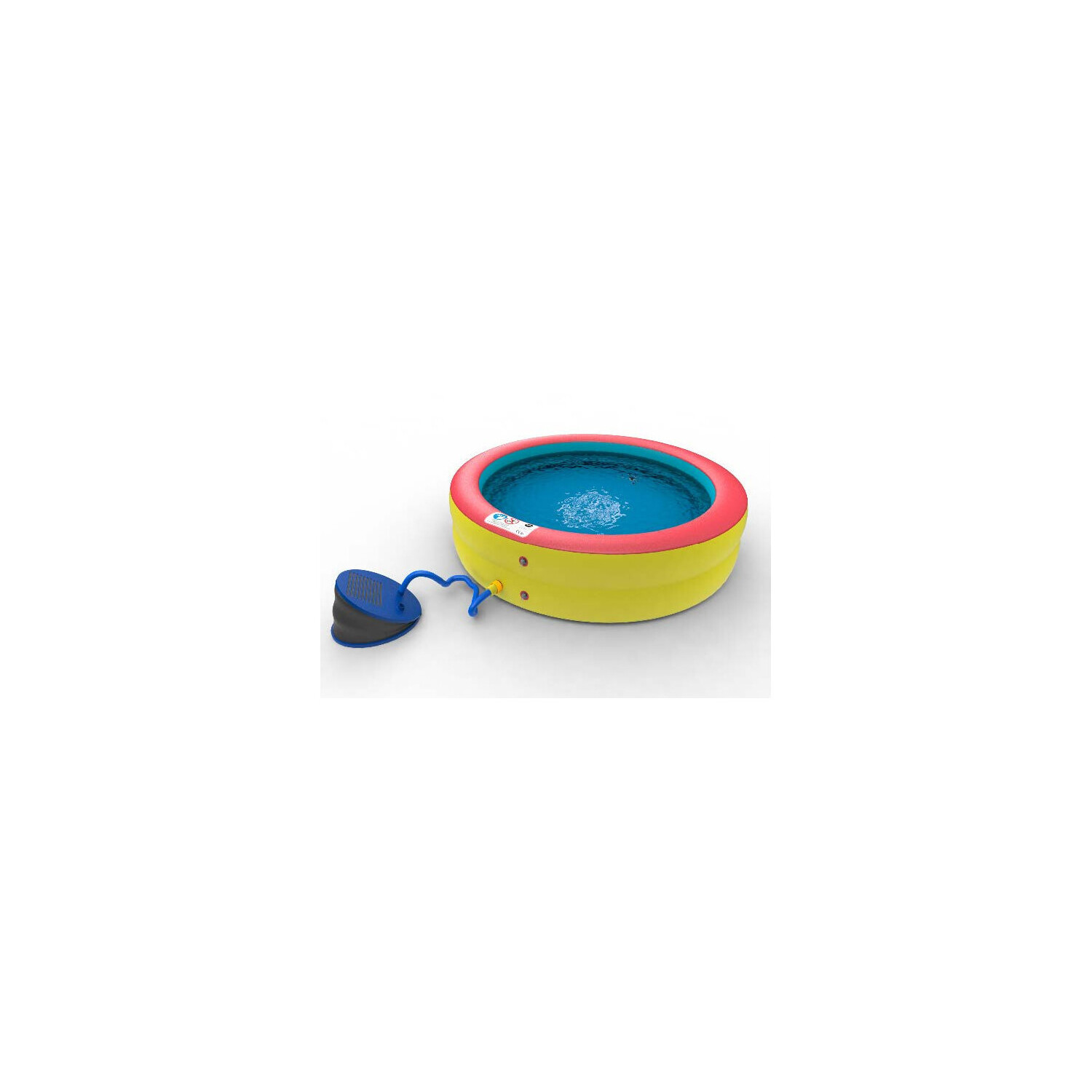 WATERCLIP Piscine gonflable à bulles 100x100x20 cm avec pompe - vue 2