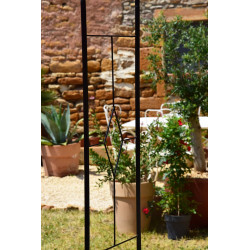 Arche Basics tube rond 16 Vitrail - 130x40x250 cm - noir - Louis Moulin