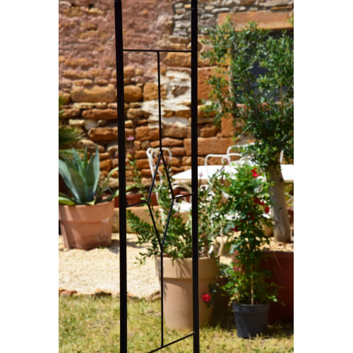 Arche Basics tube rond 16 Vitrail - 130x40x250 cm - noir - Louis Moulin