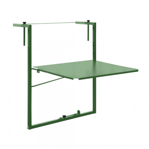 Table de balcon réglable Soléa - 55x45 cm - vert pâle - Louis Moulin