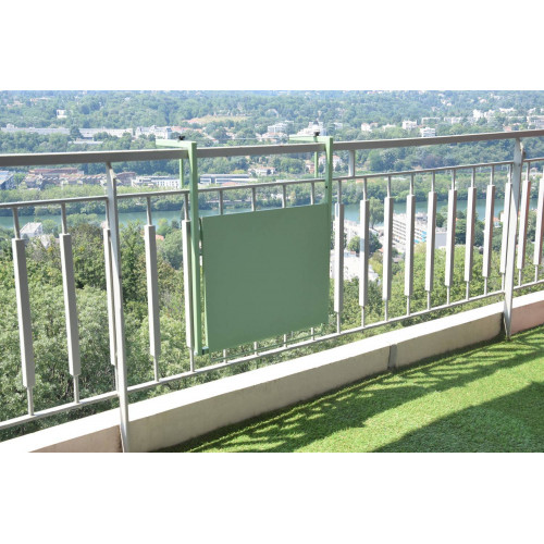 Table de balcon réglable Soléa - 55x45 cm - vert pâle - Louis Moulin