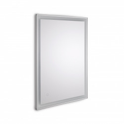 Miroir de salle de bain Heracles - éclairage LED frontal et décoratif (AC 230V 50Hz)- 34 W- Plastique et Verre - EMUCA