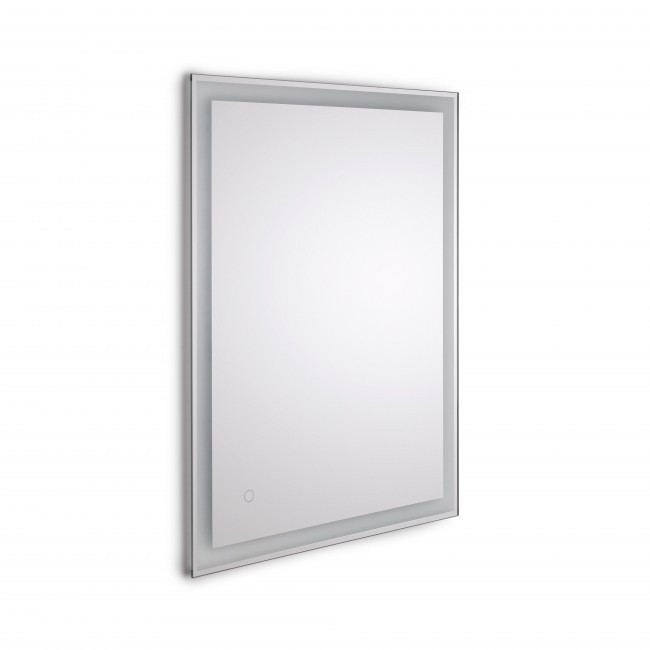 Miroir de salle de bain Heracles - éclairage LED frontal et décoratif (AC 230V 50Hz)- 34 W- Plastique et Verre