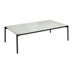 Table basse de jardin Ambiance en aluminium/céramique - graphite de marque PROLOISIRS, référence: J8224300