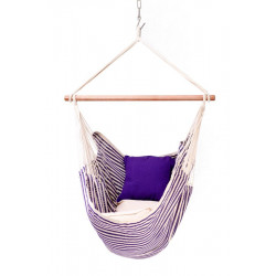 Toile de hamac chaise suspendue avec bois d'écartement - marin de marque PROLOISIRS, référence: J8228900