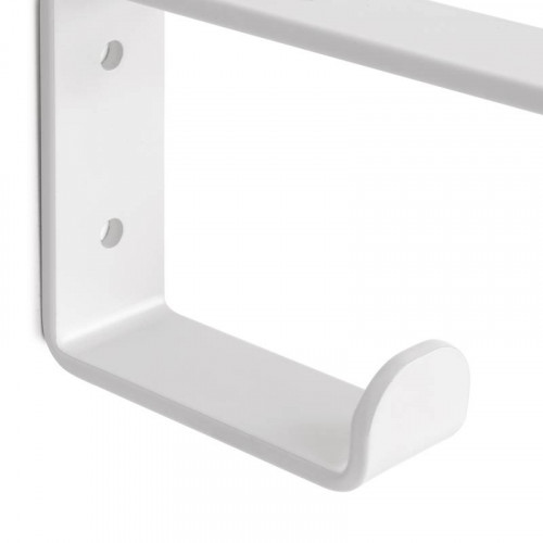 Jeu de supports pour étagères en bois Shelf avec cintre intégré - Acier - Blanc - EMUCA