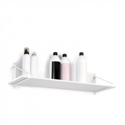 Jeu de supports pour étagères en bois Shelf avec forme triangulaire - Acier - Peint en blanc - EMUCA