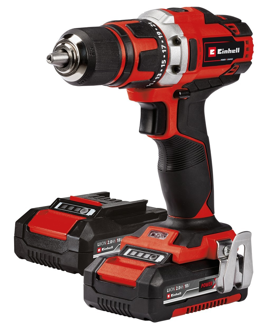Perceuse Visseuse Sans Fil Einhell TE-CD 18/40-1 Li – 2 Batteries 2,0 Ah - vue 7