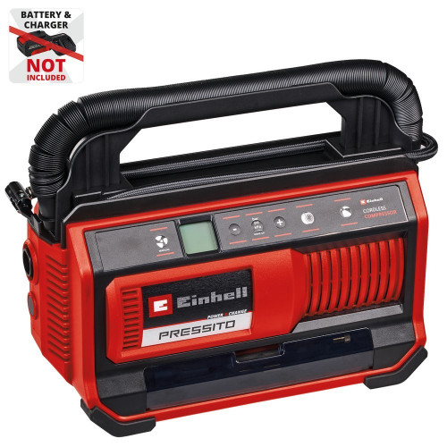 Compresseur sans fil – PRESSITO 18/25 – 18 V – 11 bar – multifonction – Power X-Change - EINHELL 