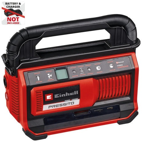 Compresseur hybride – PRESSITO 18/25 Hybrid – 18 V / secteur – 11 bar – multifonction – Power X-Change - EINHELL 