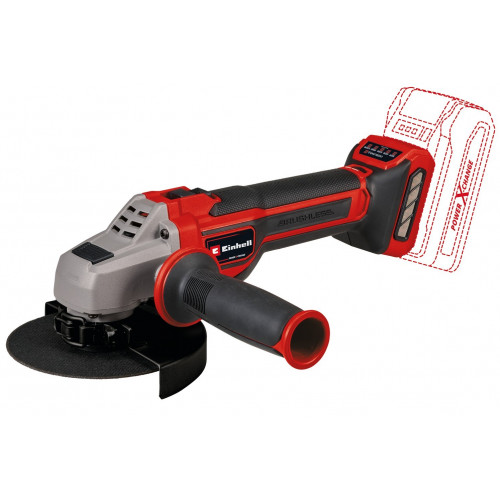 Meuleuse d’angle sans fil - TP-AG 18/125 CE Q Li-Solo - 18 V - Ø 125 mm - 3000-10500 tr/min - Brushless - Power X-Change - EINHELL 