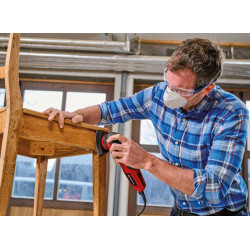 Ponceuse triangulaire – TC-DS 20 E – 200 W – 12 000–22 000 osc/min – Plateau orientable – Aspiration poussières - EINHELL