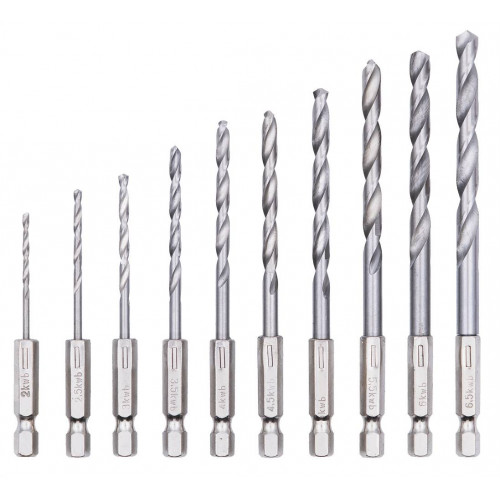 Coffret mèches métal 10pcs - S-Box - EINHELL