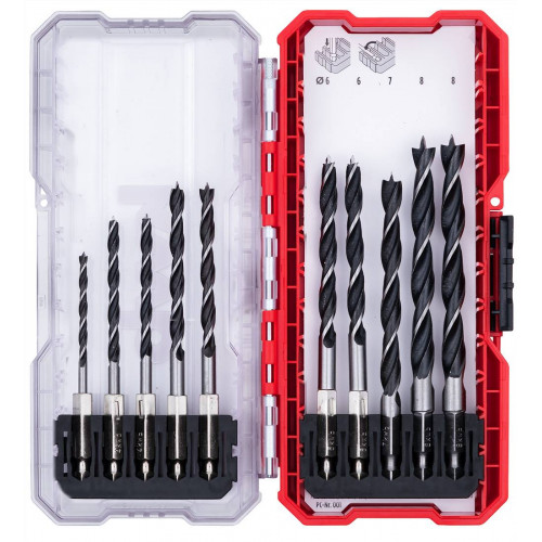 Coffret mèches bois 10pcs - S-Box - EINHELL