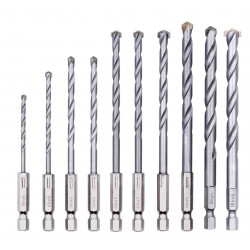 Coffret mèches pierre 10pcs - S-Box - EINHELL