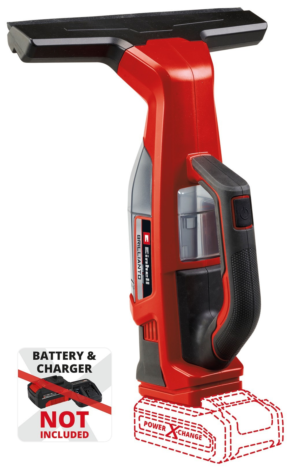 Einhell Noir Brillianto Laveur De Vitres Électriques 0,3 L Rouge - Neuf - Image 5