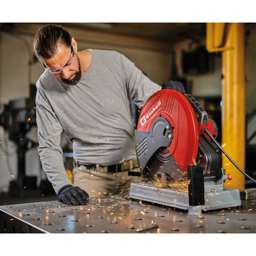 Tronçonneuse à métaux – TC-MC 355/1 – 2200 W – Ø 355 mm – Coupe 0° à 45° – Démarrage progressif - EINHELL 