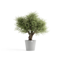 Pot Amsterdam 70 White Grey - ECOPOTS