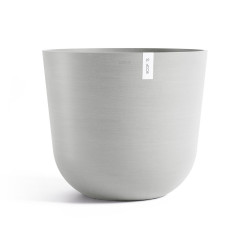 Pot Oslo 65 White Grey de marque ECOPOTS, référence: J8264600