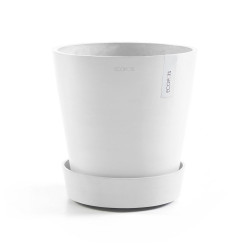 Soucoupe à roulette 60 Pure White de marque ECOPOTS, référence: J8268700