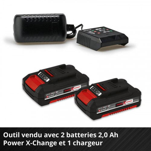 Perceuse-visseuse sans fil – TE-CD 18/2 Li – 18 V – 44 Nm – Mandrin 10 mm – 2 x 2,0 Ah – Power X-Change - EINHELL 