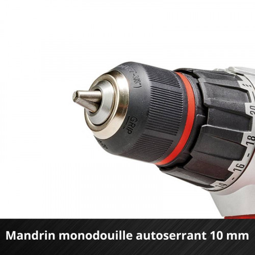 Perceuse-visseuse sans fil – TE-CD 18/2 Li – 18 V – 44 Nm – Mandrin 10 mm – 2 x 2,0 Ah – Power X-Change - EINHELL 