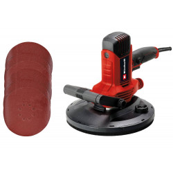 Ponceuse pour cloisons sèches - TC-DWS 225 - 1220 W - Ø 225 mm - 1500-2300 tr/min - Aspiration intégrée - EINHELL 