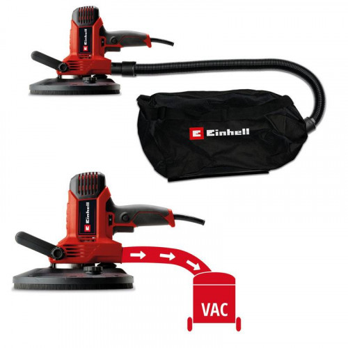 Ponceuse pour cloisons sèches - TC-DWS 225 - 1220 W - Ø 225 mm - 1500-2300 tr/min - Aspiration intégrée - EINHELL 
