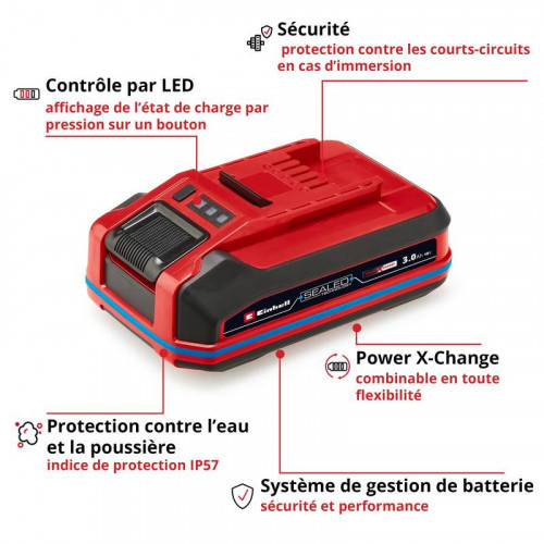 Batterie étanche 18V 3,0Ah SEALED PXC Plus - EINHELL 