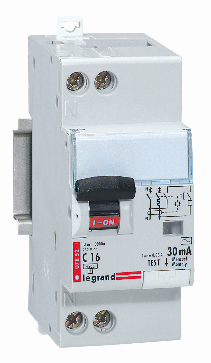 Combien De Prise De Courant Sur Un Disjoncteur 16a Legrand Disjoncteur différentiel phase + neutre 16A type AC 2 modules