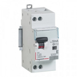 Disjoncteur différentiel 30mA 1phase + neutre 20A CP 92833 de marque LEGRAND, référence: B1272500