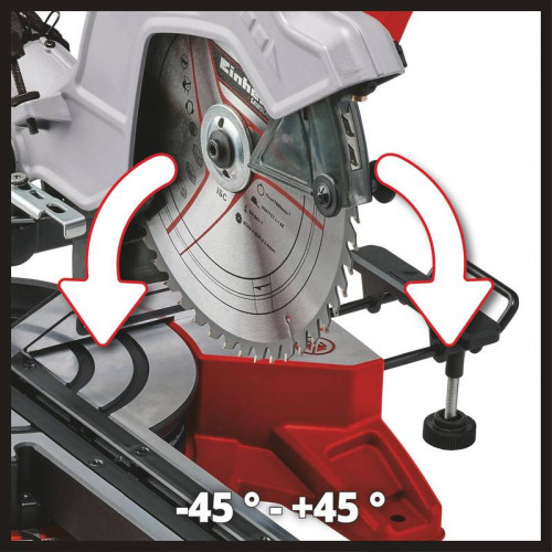 Scie à onglet radiale – TE-SM 10 L Dual – 2100 W – Lame Ø 254 mm – Coupe 305 x 85 mm - EINHELL 