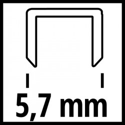 Agrafes pour air comprimé - bracket set 3000pcs., 5,7x16mm - EINHELL 