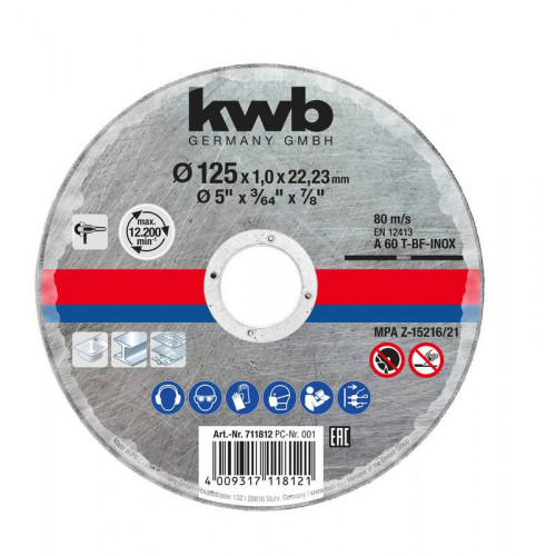 Disque inox pour meuleuse 125mm - EINHELL