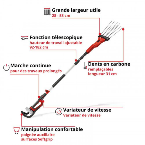 Secoueur de fruits sans fil GE-FS 18/53 Li-Solo - EINHELL 