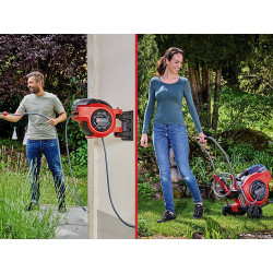 Enrouleur de tuyau sans fil – GE-HR 18/30 Li-Solo – 18 V – Tuyau 30 m Ø 12,5 mm – 8 bar – sans batterie ni chargeur - EINHELL 