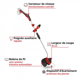 Coupe bordure sans fil GE-CT 18/33 Li E-Solo - EINHELL 